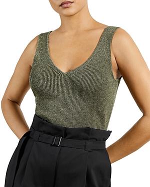 Ted Baker Metallic Ribbed Tank