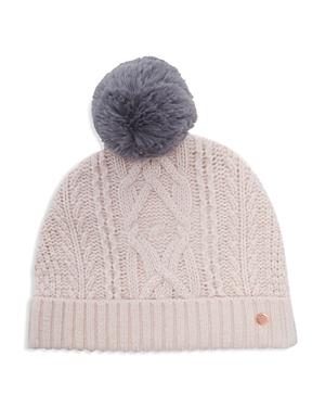 Ted Baker Kyliee Cable Knit Pom-pom Beanie