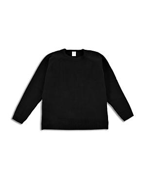 The Rad Black Kids Bolt Arm Cotton Oversized Fit Crewneck Sweater