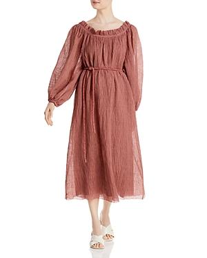 Tory Burch Belted Textured Dress
