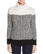 Two By Vince Camuto Color Block Turtleneck Sweater