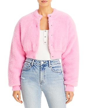 Alexanderwang Fuzzy Cropped Cardigan