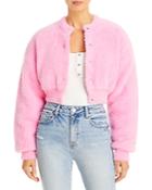 Alexanderwang Fuzzy Cropped Cardigan