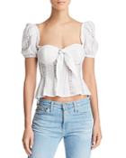 For Love & Lemons Virginia Lace-inset Top