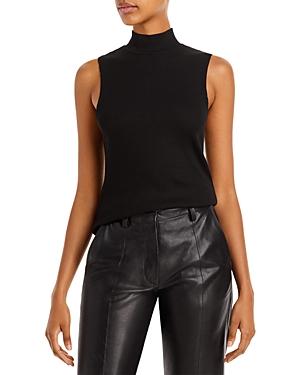 Monrow Ribbed Mock Neck Tank Top