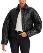Remain Gena Leather Cropped Jacket