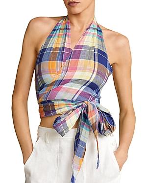 Polo Ralph Lauren Madras Linen Halter Top