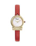 Salvatore Ferragamo Gancini Slim Karung Leather Strap Watch, 22mm (53% Off) Comparable Value $695