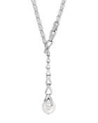 John Hardy Sterling Silver Bamboo Chain & Freshwater Pearl Y Necklace, 32
