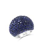 Bloomingdale's Blue Sapphire Statement Ring In 14k White Gold - 100% Exclusive