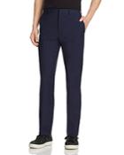 Theory Subtle Microbox Pattern Slim Fit Trousers