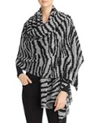 C By Bloomingdale's Zebra-stripe Cashmere Travel Wrap - 100% Exclusive