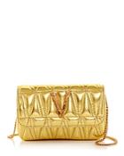 Versace Virtus Quilted Leather Mini Crossbody