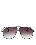 Le Specs Luxe Unisex Le Pear Brow Bar Aviator Sunglasses, 62mm