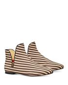 Tory Burch Women's Striped Slip On Ankle Boots