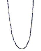 John Varvatos Collection Sterling Silver & Sodalite Bead Necklace, 24