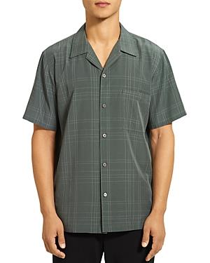 Theory Noll Flow Grid Button Up Shirt