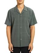 Theory Noll Flow Grid Button Up Shirt