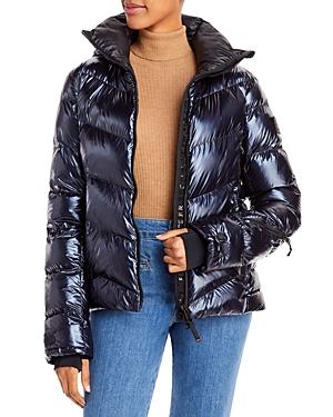 Bogner Fire + Ice Saelly Hooded Metallic Puffer Coat