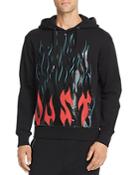 Just Cavalli Flame Graphic Hooded Sweatshirt
