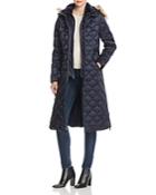 Laundry By Shelli Segal Diamond-quilted Maxi Puffer Coat