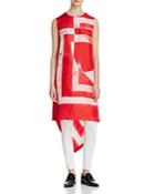 Dkny Graphic Print Silk Tunic