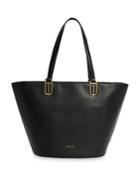 Ted Baker Statement Dog Clip Leather Shopper Tote