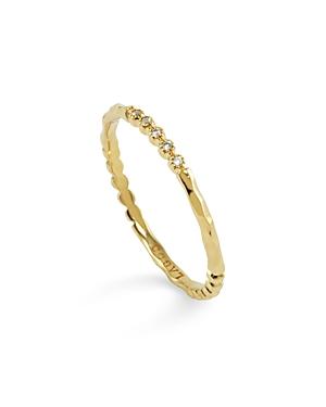 Lagos 18k Gold And Diamond Stackable Ring