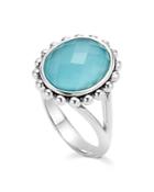 Lagos Sterling Silver Maya Escape Turquoise Doublet Ring