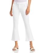 Frame Le Serge Cropped Flared Jeans In Blanc