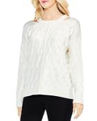 Vince Camuto Cutout Cable Sweater
