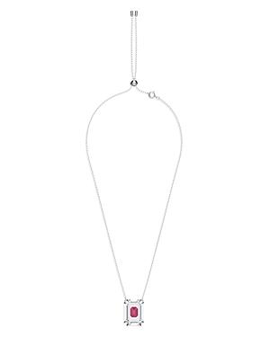 Swarovski Chroma Square Pendant Necklace, 16.5