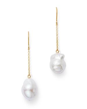 Bloomingdale's Baroque Pearl Drop Earrings In 14k Yellow Gold - 100% Exclusive