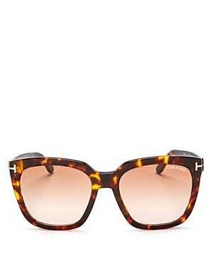 Tom Ford Amarra Oversized Square Sunglasses, 55mm