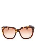 Tom Ford Amarra Oversized Square Sunglasses, 55mm