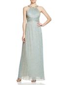 Js Collections Embellished Halter Gown