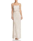 Adrianna Papell Embellished Column Gown