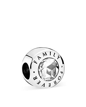 Pandora Charm - Sterling Silver & Cubic Zirconia Family Forever, Moments Collection