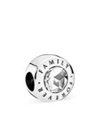 Pandora Charm - Sterling Silver & Cubic Zirconia Family Forever, Moments Collection