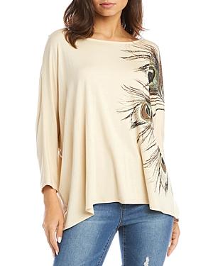 Karen Kane Peacock Feather Top