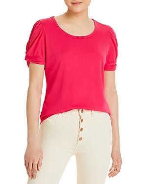 Karl Lagerfeld Paris Ruched Sleeve Top