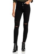 Paige Margot Skinny Ankle Jeans In Midnight Storm Destructed