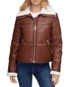Levi's Faux Leather & Faux Shearling Quilted Jacket (39% Off) - Comparable Value $98