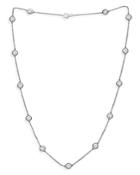 Bloomingdale's Diamond Bezel Statement Necklace In 14k White Gold, 4.0 Ct. T.w, 18 - 100% Exclusive