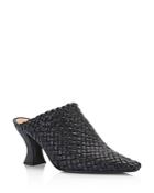 Bottena Veneta Women's Woven Leather High-heel Mules