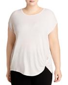 Marc New York Plus Ribbed Twist Front Tee