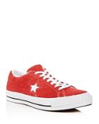 Converse Men's One Star Textured Suede Lace Up Sneakers