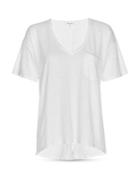 Frame Linen Deep V Pocket Tee