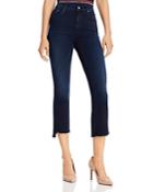 Mother The Insider Crop Step Fray Flared Jeans In After Party