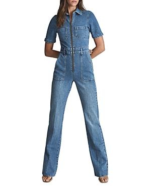 Reiss Danie Denim Jumpsuit